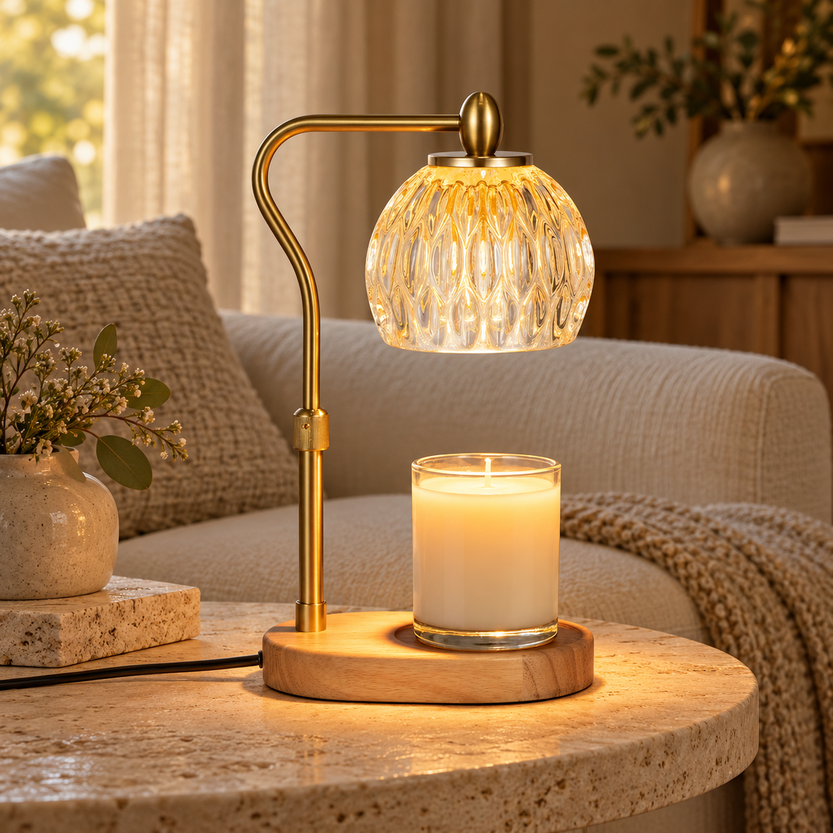 Clarity candle warmer — cozy room styling inspiration
