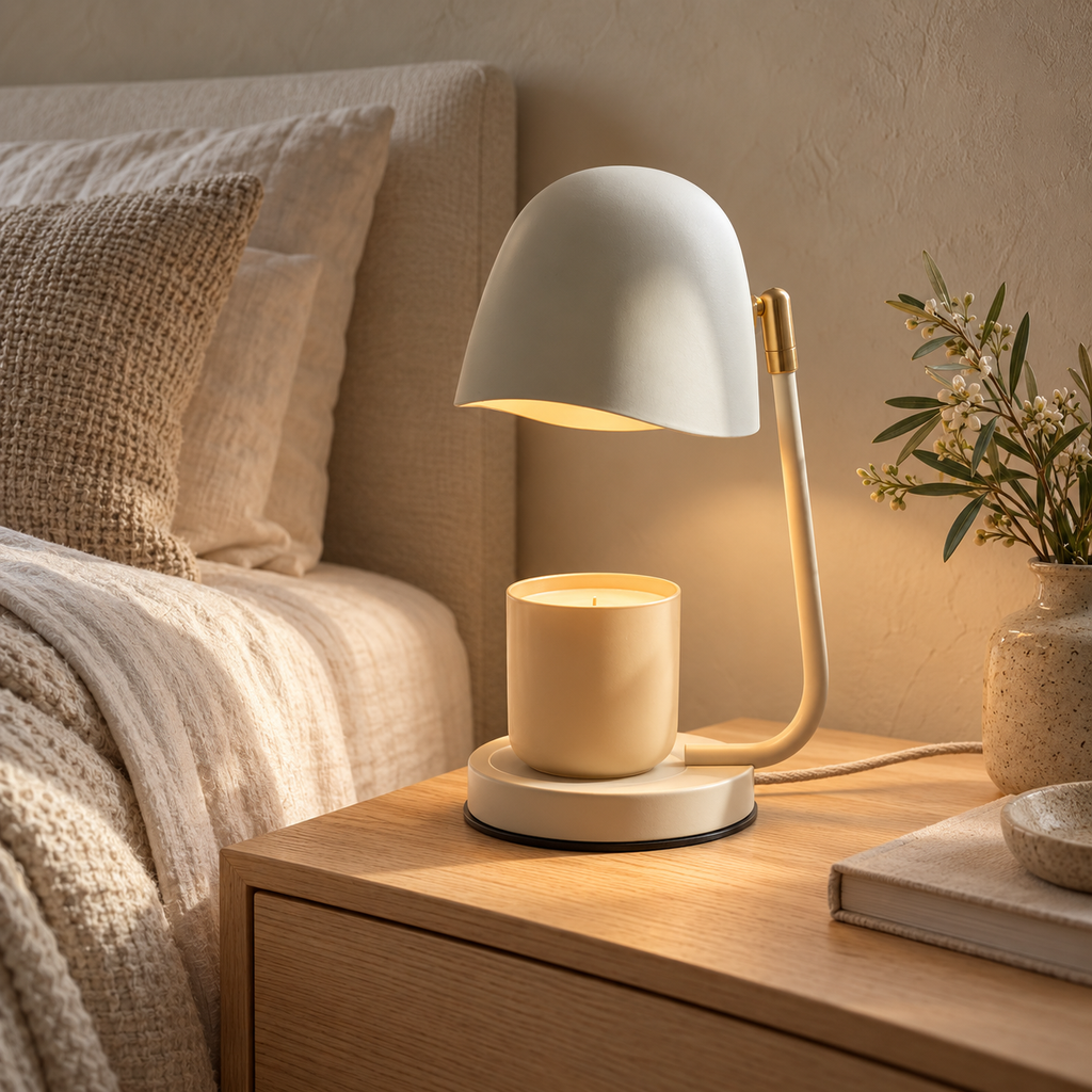 Serena candle warmer — cozy room styling inspiration